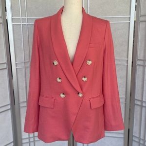 Veronica Beard Pink (Melon) Oskar Dickey Jacket sz 12